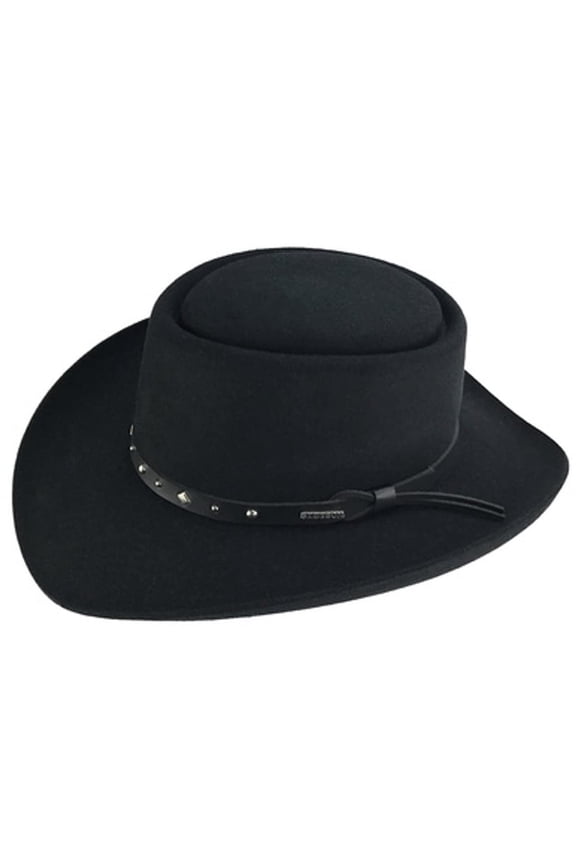 Dice - Wool Gambler Hat 7 1/8 Black