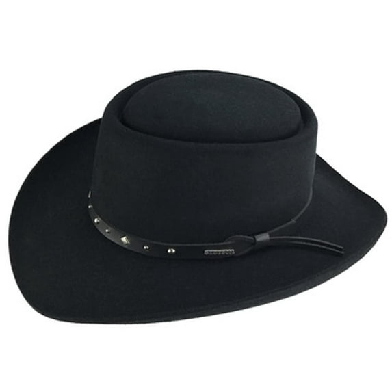 Stetson Dice - Wool Gambler Hat 7 1/8 Black