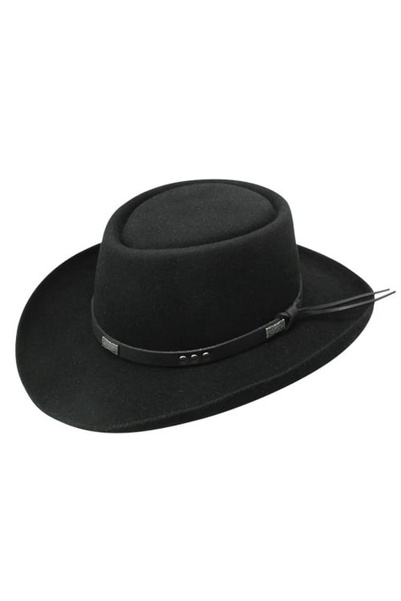 Dice - Wool Gambler Hat 7 1/2 Black