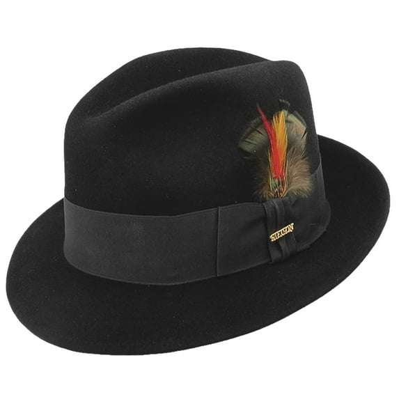 Stetson Frederick Wool Fedora - Black