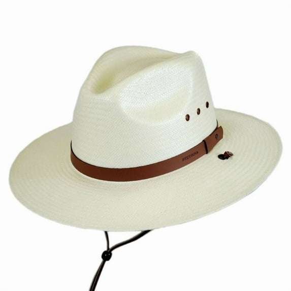 Stetson Hats Mens Stetson Los Alamos Straw Outdoor Hat M Natural