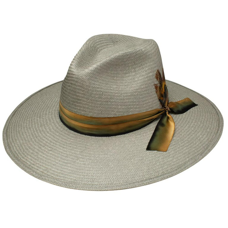 Stetson Hats Womens Stetson Caelus Seafoam Fashion Straw Hat M Grey 