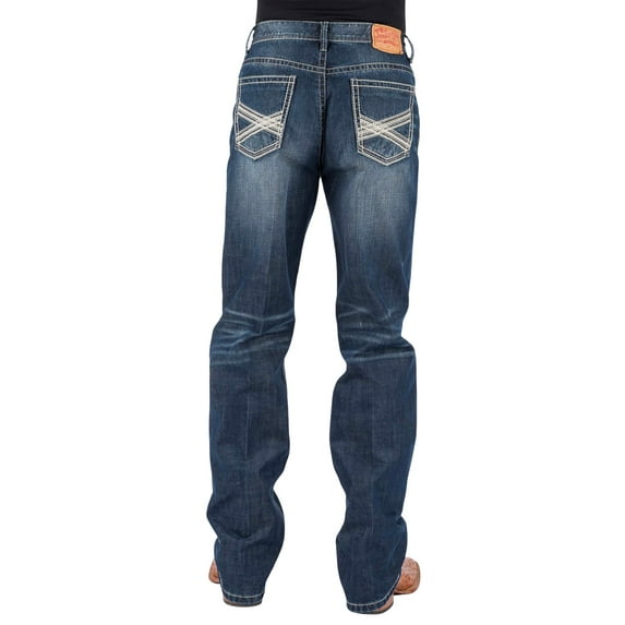 Stetson Men's 1520 Standard Fit Straight Jeans - 11-004-1520-4065 BU 40W x 34L US