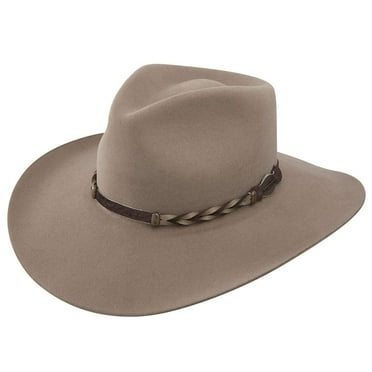 Stetson Men's 4X Drifter Buffalo Felt Pinch Front Cowboy Hat Stone 7 1/8
