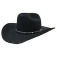 thumbnail image 1 of Stetson Men's 4X Powder River Felt Pinch Front Cowboy Hat Black, 7 1/4, 1 of 4