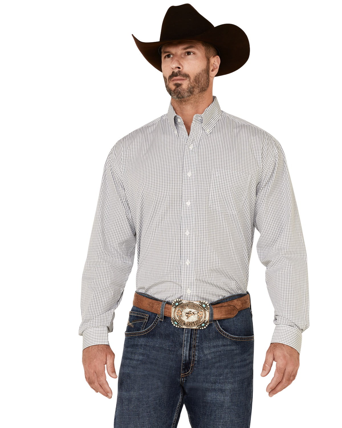 Stetson Check Mate (Black) - Men's Western Shirt