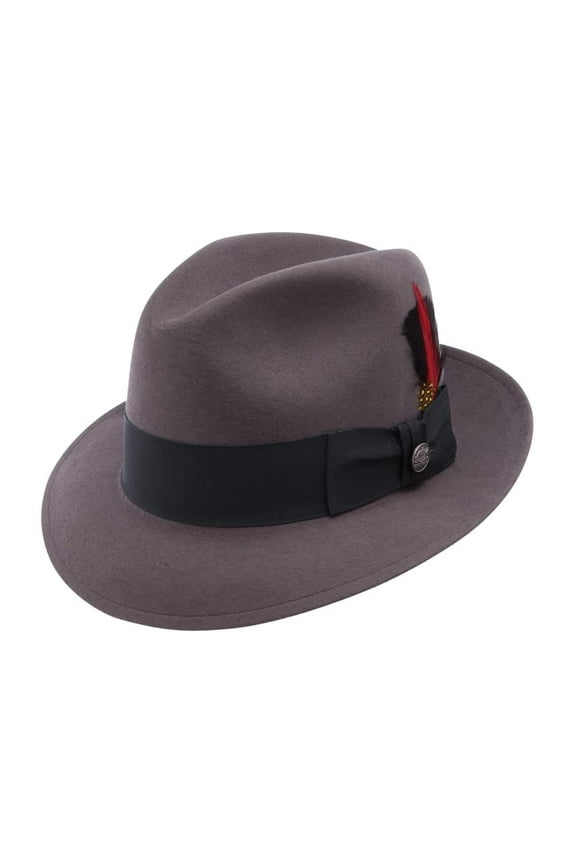 Men's Frederick Felt Fedora Hat (Caribou, 7 1/4)