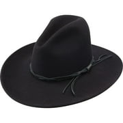 Stetson Mens Gus Soft Wool Crushable Outdoor Hat Black, Small