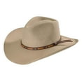 thumbnail image 1 of Stetson Men's Hutchins 3X Wool Felt Cowboy Hat (Stone, 7 3/8), 1 of 5