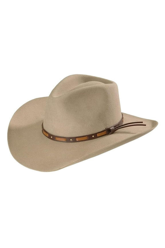 Men's Hutchins 3X Wool Felt Cowboy Hat (Stone, 7 3/8)