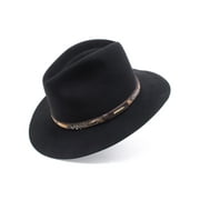 Stetson Men's Jackson Fur Blend Outdoor Hat (Black, Small)