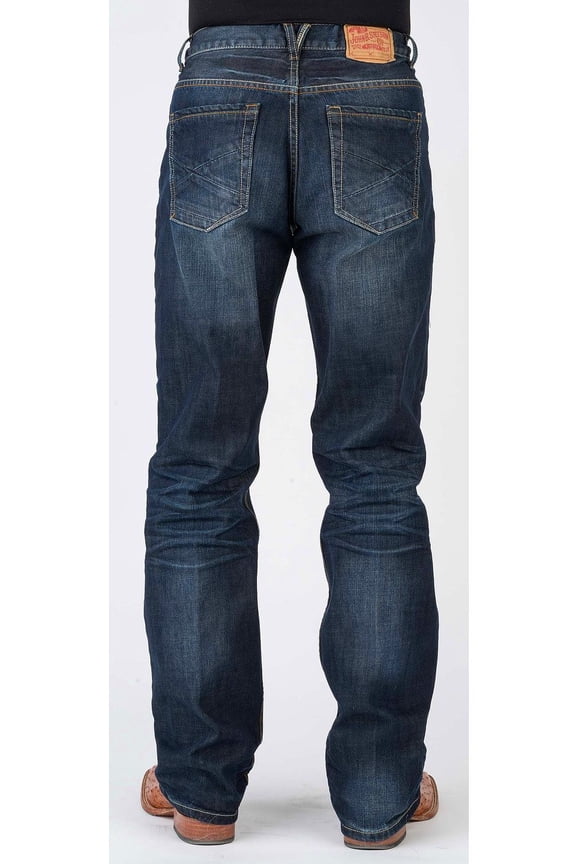 Men's Modern Fit Boot Cut Jeans - 11-004-1312-4070 Bu