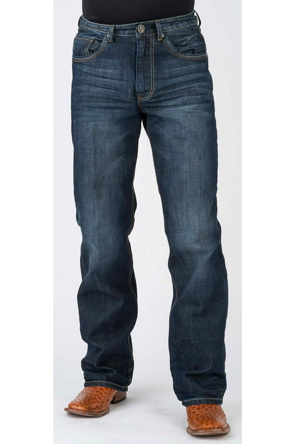 Men's Modern Fit Boot Cut Jeans - 11-004-1312-4070 Bu