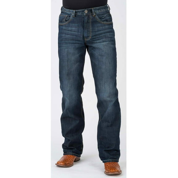 Stetson Men's Modern Fit Boot Cut Jeans - 11-004-1312-4070 Bu
