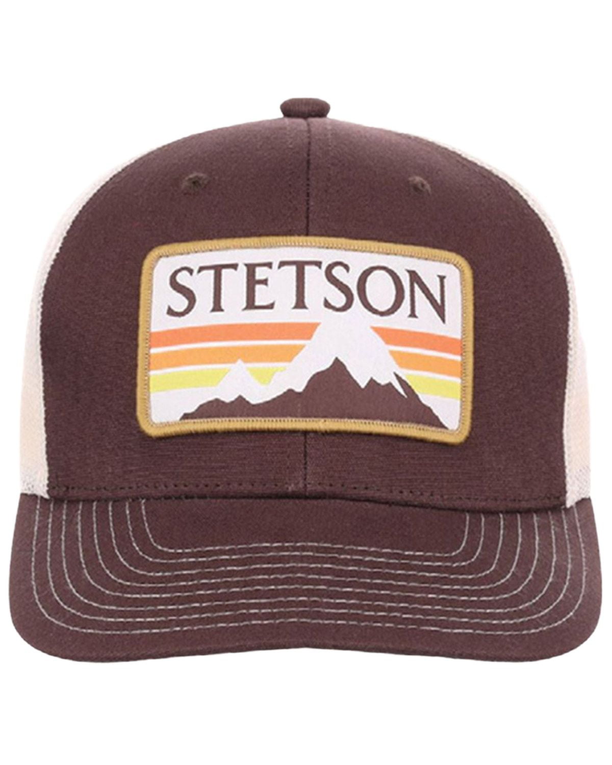 Stetson Men's Mountain Label Patch Trucker Cap - 07-077-0102