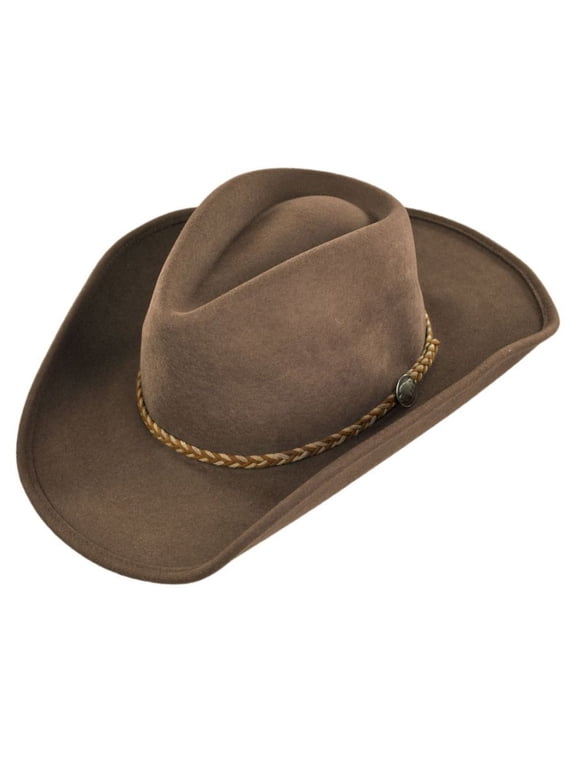 Men's Rawhide 3X Buffalo Felt Western Hat Mink 7