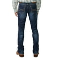 thumbnail image 1 of Stetson Men's Rock Fit Barbwire "X" Stitched Jeans Med Wash 36W x 36L  US, 1 of 3