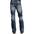 thumbnail image 1 of Stetson Men's Rock Fit Bold X Stitched Jeans Big And Tall - 11-004-1014-3001 BU_T 32W x 40L  US, 1 of 3