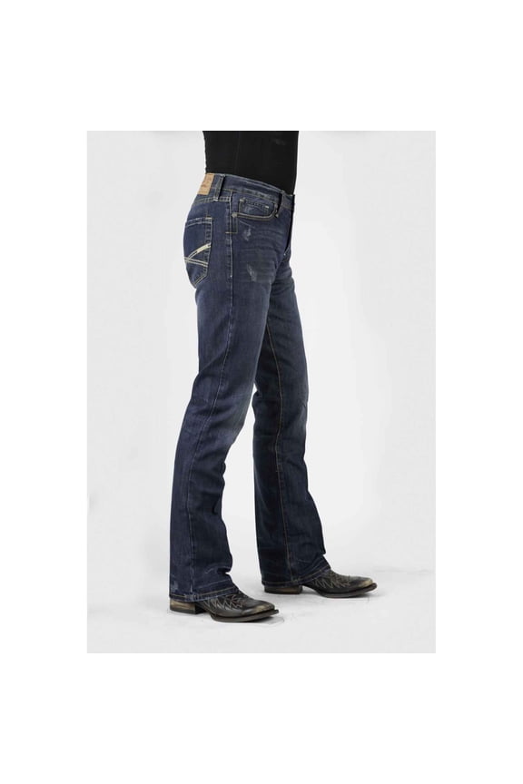 Men's Rock Fit X Stitched Jeans - 11-004-1014-3000 BU 42W x 32L US
