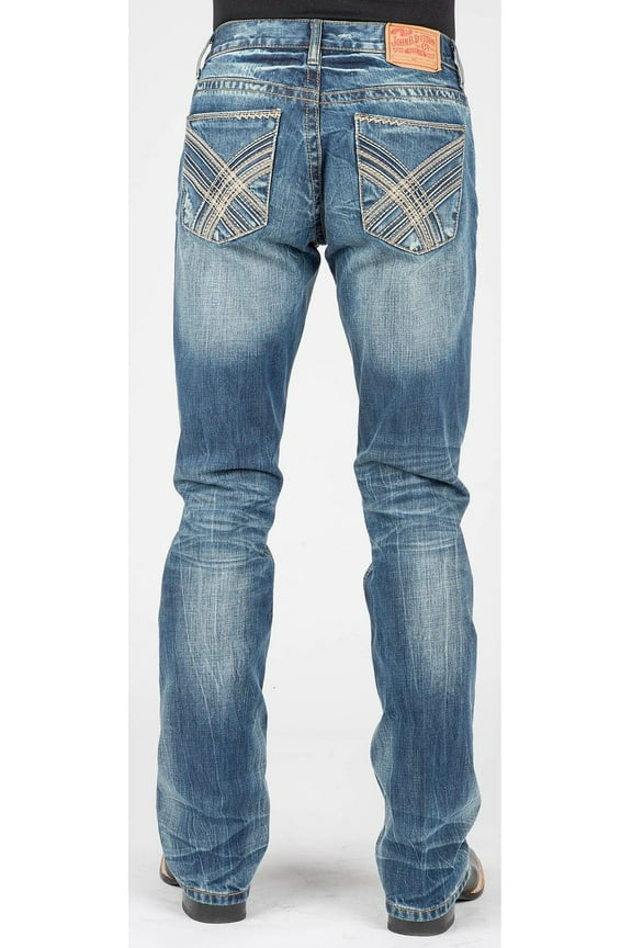 Men's Rocks Fit Jeans Boot Cut - 11-004-1014-4082 Bu