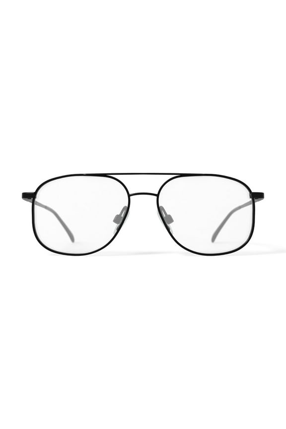 Men's ST143 Square Prescription Eyeglasses with Case, Gunmetal