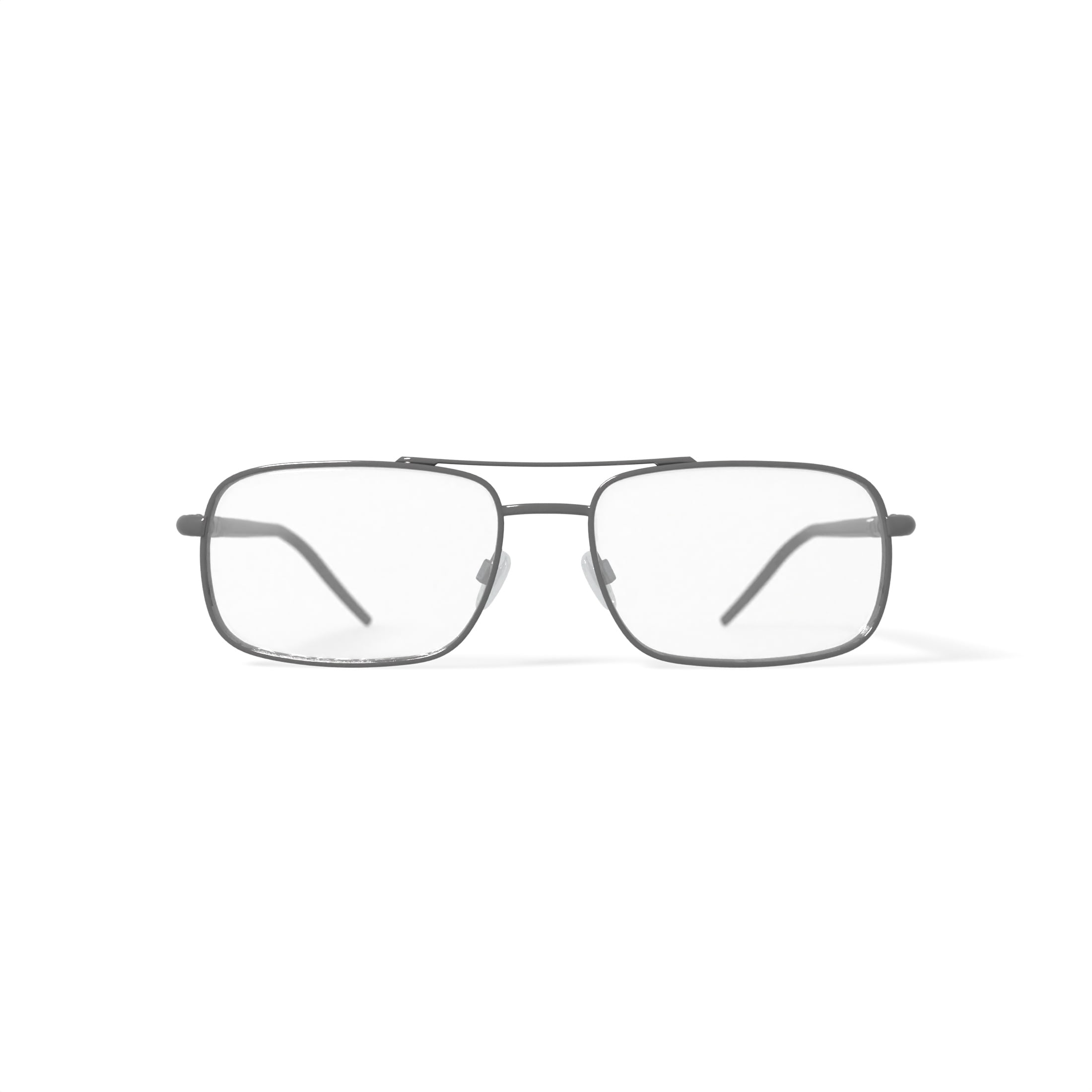 Stetson Men's ST281 Rectangular Prescription Eyeglasses with Case, Gunmetal