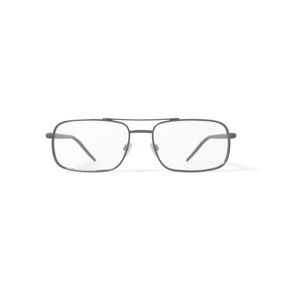Stetson Men's ST281 Rectangular Prescription Eyeglasses with Case, Gunmetal