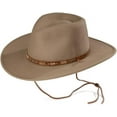 thumbnail image 1 of Stetson Men's Santa Fe Crushable Wool Hat (Mushroom, Small), 1 of 2