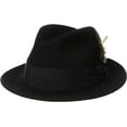 thumbnail image 1 of Stetson Men's Saxon Royal Quality Fur Felt Hat, Black, 7.5, 1 of 2