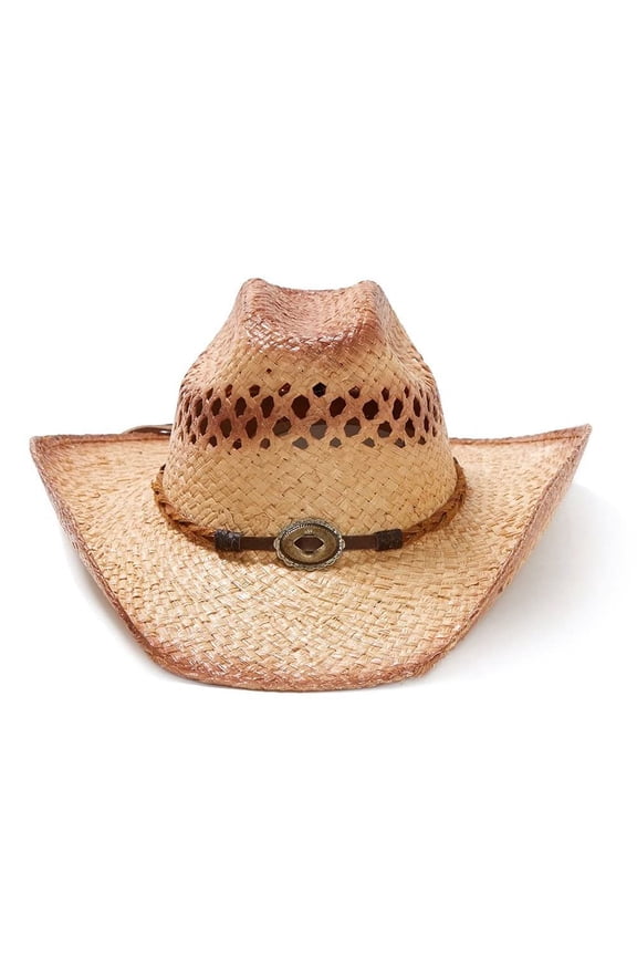 Men's Shapeable Straw Cowboy Hat, Sweated, Small