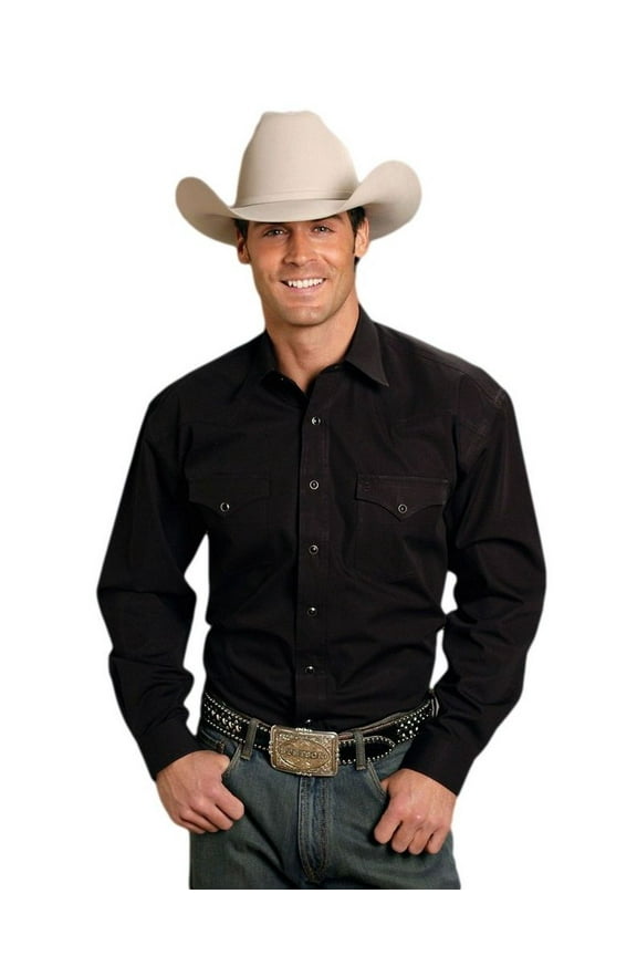 Classic Western Black Snap - Mens Shirt - 11-001-0465-1022Bl