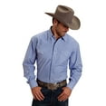 thumbnail image 1 of Stetson Men's Striped Long Sleeve Snap Western Shirt Blue XX-, 1 of 2
