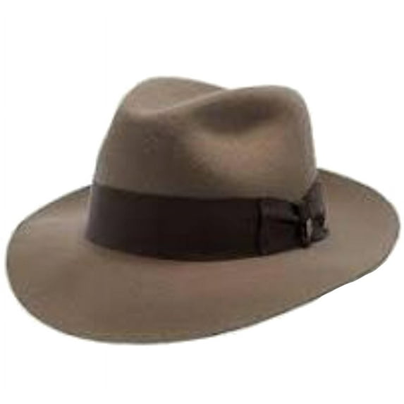 Stetson Men's Temple Wool Fedora Hat (Camel, Small)