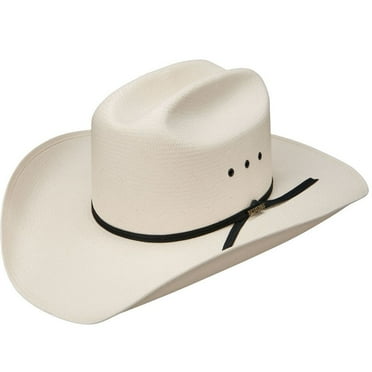Stetson Mens  10X All Around 4` Brim Precreased Straw X-Small Natural