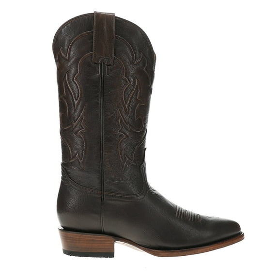 Stetson Mens Carlisle Embroidered Round Toe Pull On Cowboy  Mid Calf Boots