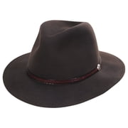 Stetson Mens Crushable Water Repellent Cromwell Hat Wool, X-Large - Mink
