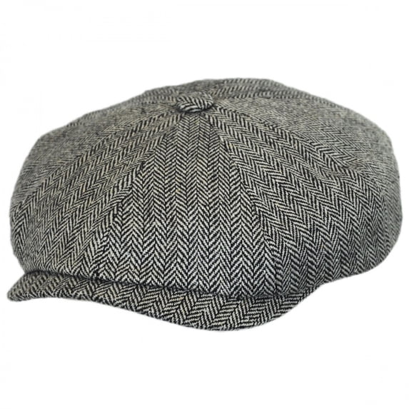 Stetson Mens Hatteras Flat Cap Ivy Golf Pure Silk - Light Brown