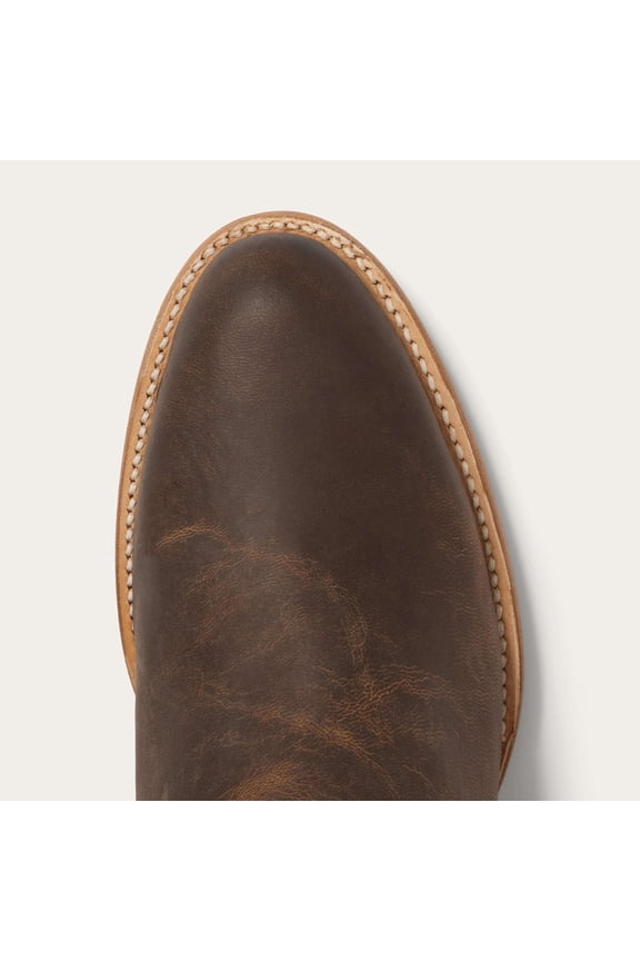 Mens Roughstock Embroidered Round Toe Cowboy Mid Calf Boots