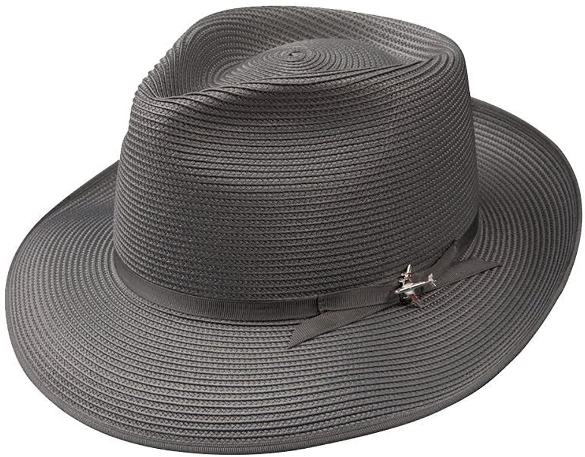 Stetson Toledo Milan Straw Hat in White/Black main image 0