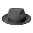 thumbnail image 1 of Stetson Mens Wool Felt Whippet Fedora Hat (Caribou, X-Large), 1 of 2