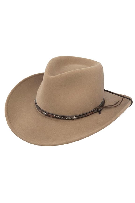 Mountain View Western Sand Crushable Wool Chin Strap Cowboy Hats