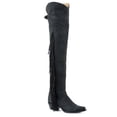 thumbnail image 1 of Stetson Over The Knee Womens Black Leather 26In Glam Fashion Boots 7, 1 of 2