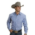 thumbnail image 1 of Stetson Pinpoint Blue Oxford Snap - Mens Shirt  - 11-001-0465-1023Bu, 1 of 3