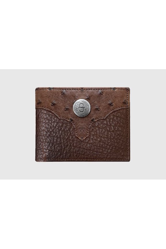 Rodeo Hazlenut Ostrich/bison - Accessories Wallet - 9812002-625