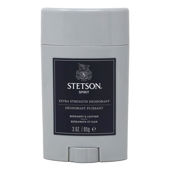 Stetson Mens Spirit Bergamot & Leather Extra Strength Deodorant 3oz/85g
