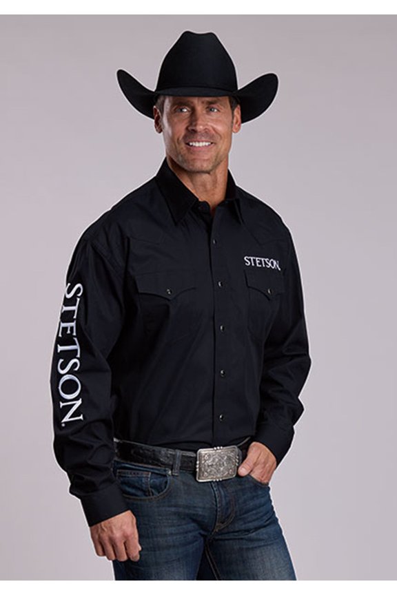 Solid Logo Black - Mens Shirt - 11-001-0489-9162Bl