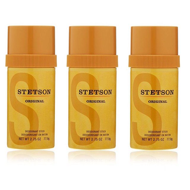 Stetson Stick Deodorant by Stetson, 2.75 Fluid Ounce (Pack of 3