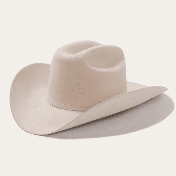 Stetson Unisex El Patron 48 Premier 30X Felt Cowboy Hat Silver Belly 6 3/4