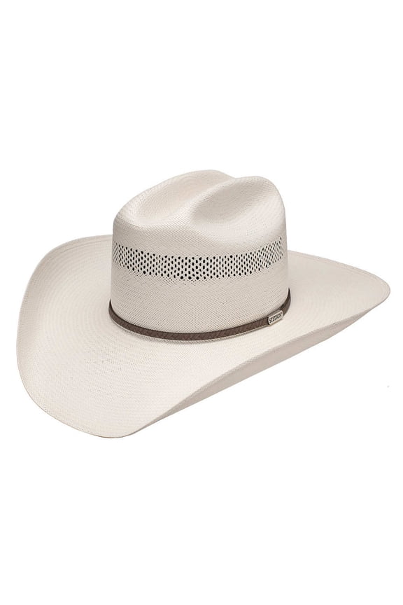 Unisex Plait 10X Straw Cowboy Hat Natural 7 1/8