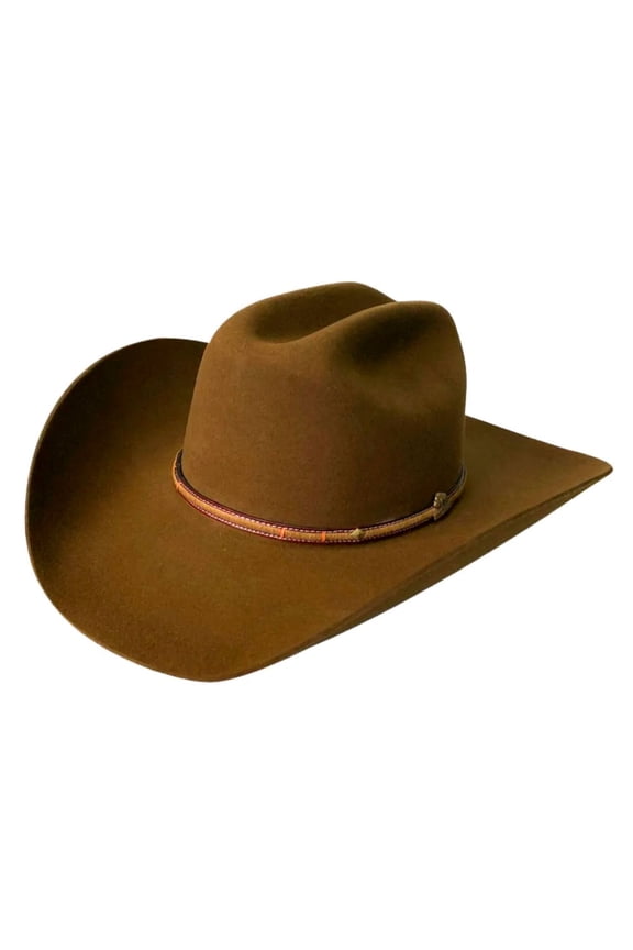 Unisex Powder River 4X Felt Cowboy Hat Mink 7 5/8 Brown